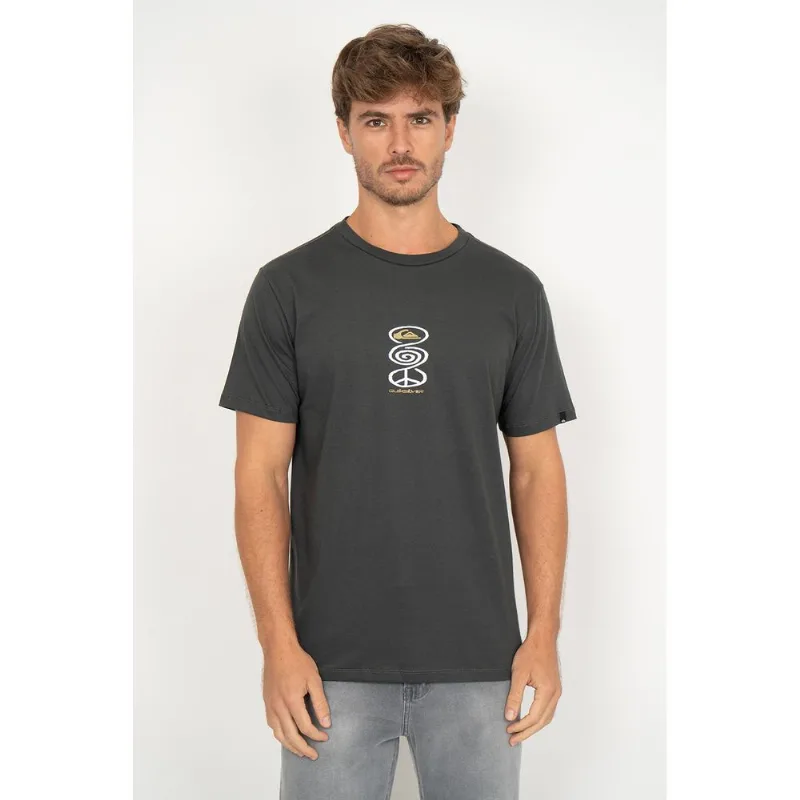 Camiseta Quiksilver M/c Harmony Spiral Cinza Escuro P