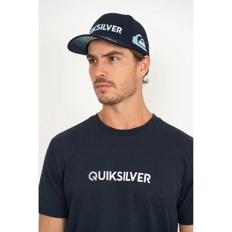 Camiseta Quiksilver M/C Gradient Type Antique Marinho Camiseta Quiksilver M/C Gradient Type Antique Marin-Marinho-.GG