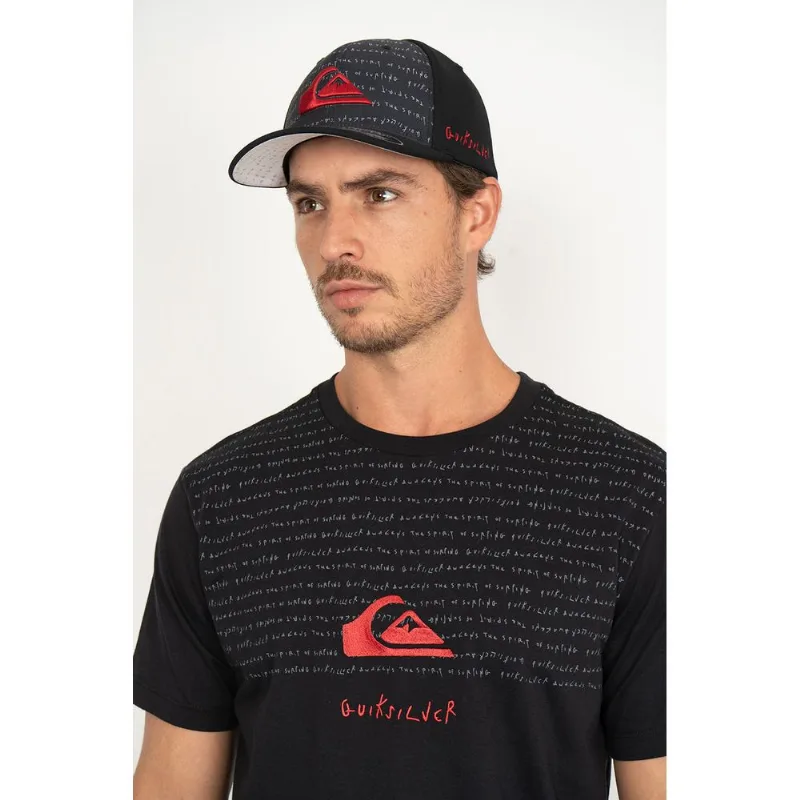 Camiseta Quiksilver M/C Emb Quik Thoughts Preto Camiseta Quiksilver M/C Emb Quik Thoughts Pre-Preto-.GG
