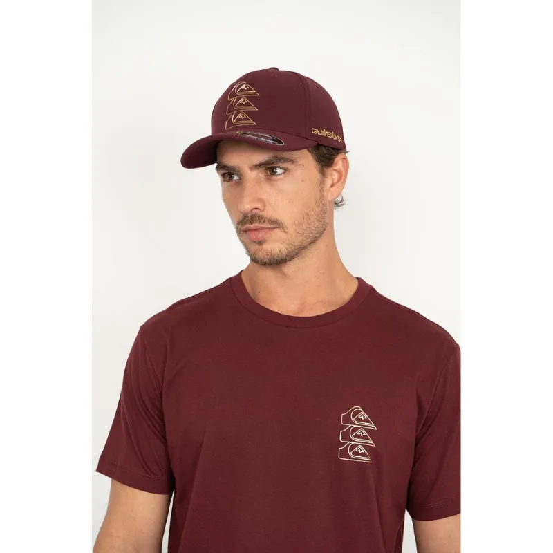 Camiseta Quiksilver M/C Chrome Three Logo Vinho Camiseta Quiksilver M/C Chrome Three Logo Vin-Vinho-.P