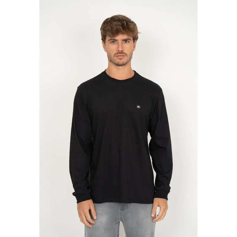 Camiseta Quiksilver M/l Transfer Square Preto M