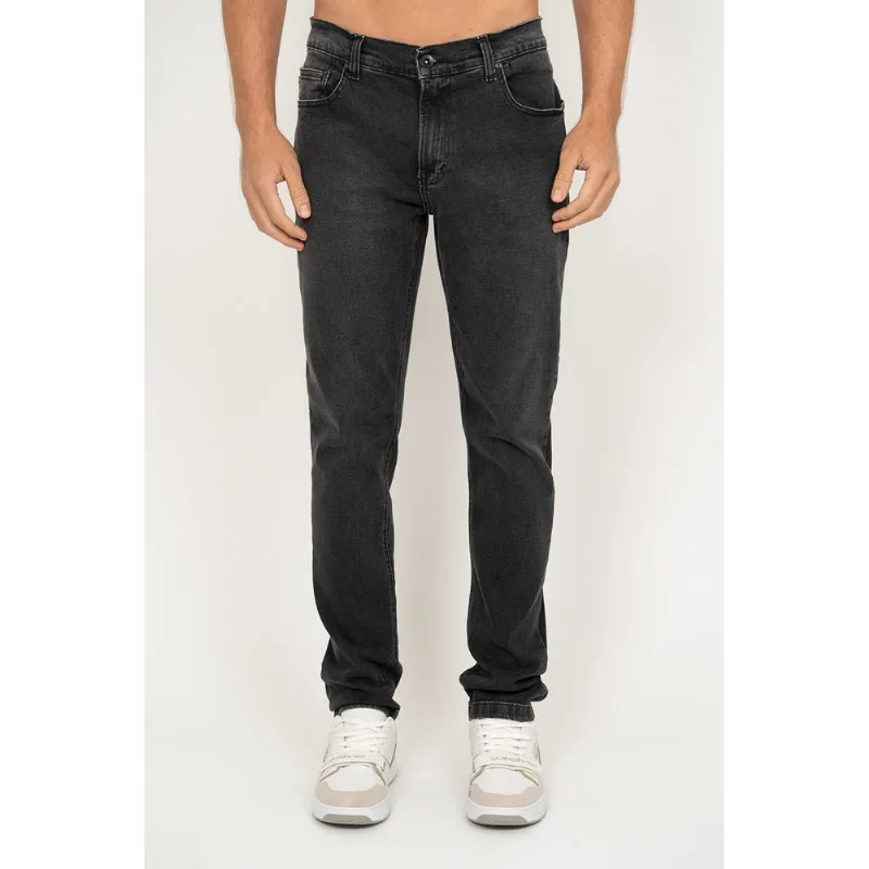 Calça Quiksilver Jeans Avalon Black Preto 38