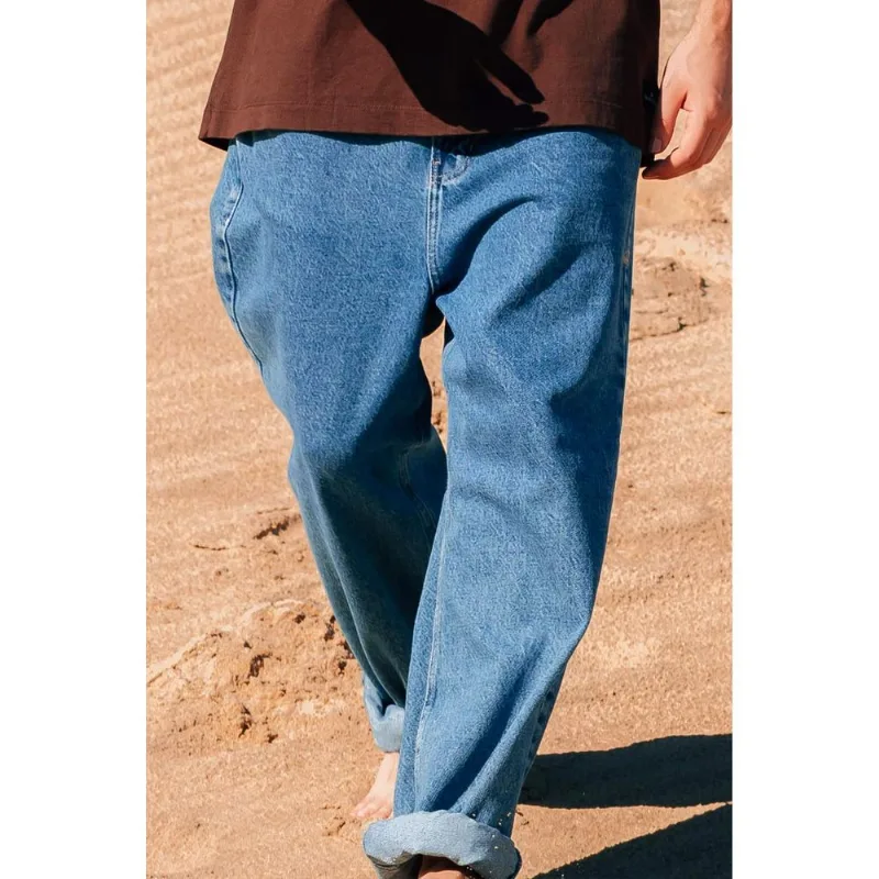 Calça Jeans Quiksilver Oversized Azul 38