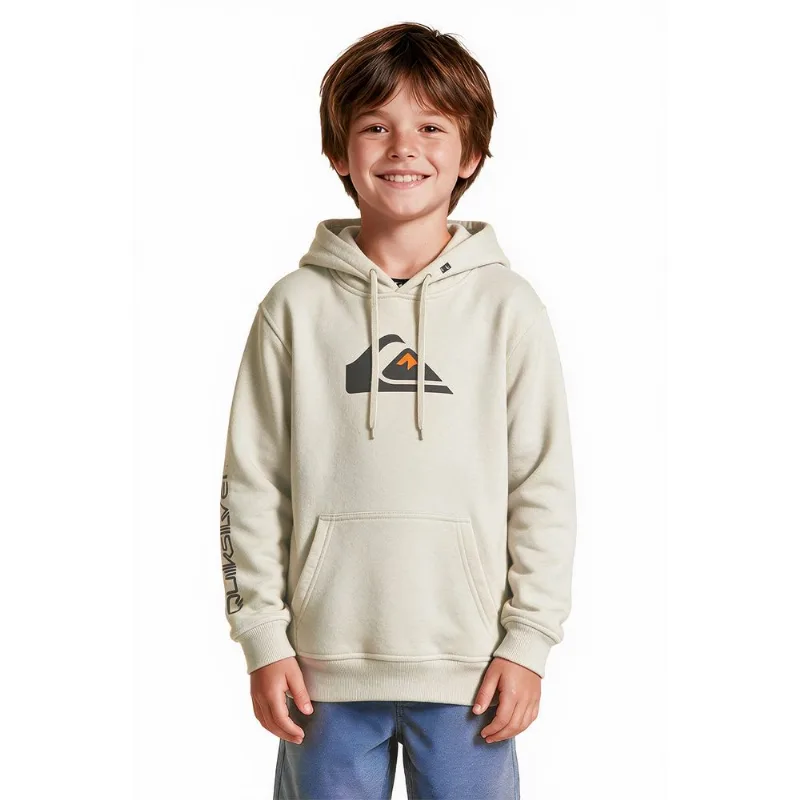 Moletom Quiksilver Fech Comp Logo Kd Areia 4