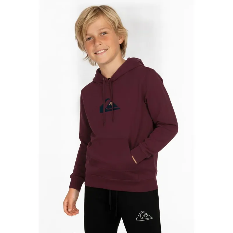 Moletom Quiksilver Fech Comp Logo Kd Vinho 2