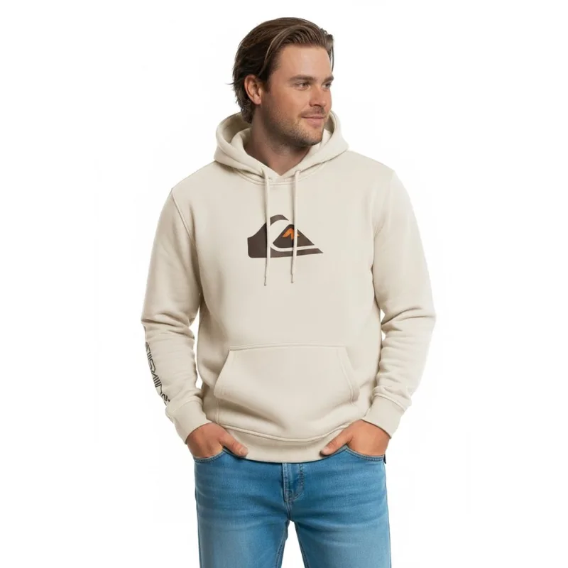 Moletom Quiksilver Fech Comp Logo Ps Areia G2