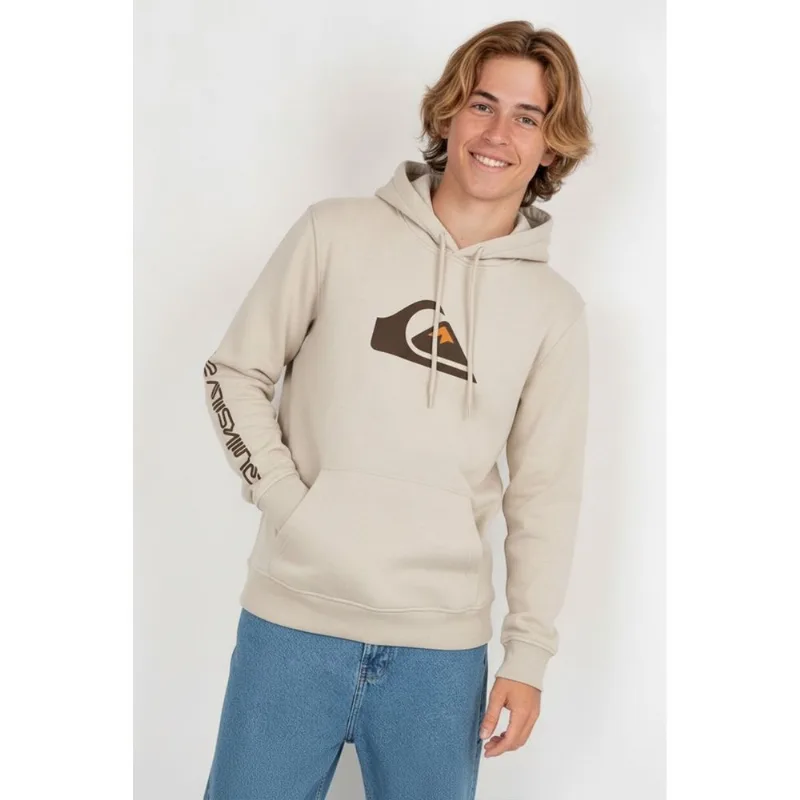 Moletom Quiksilver Fech Comp Logo Tn Areia 10