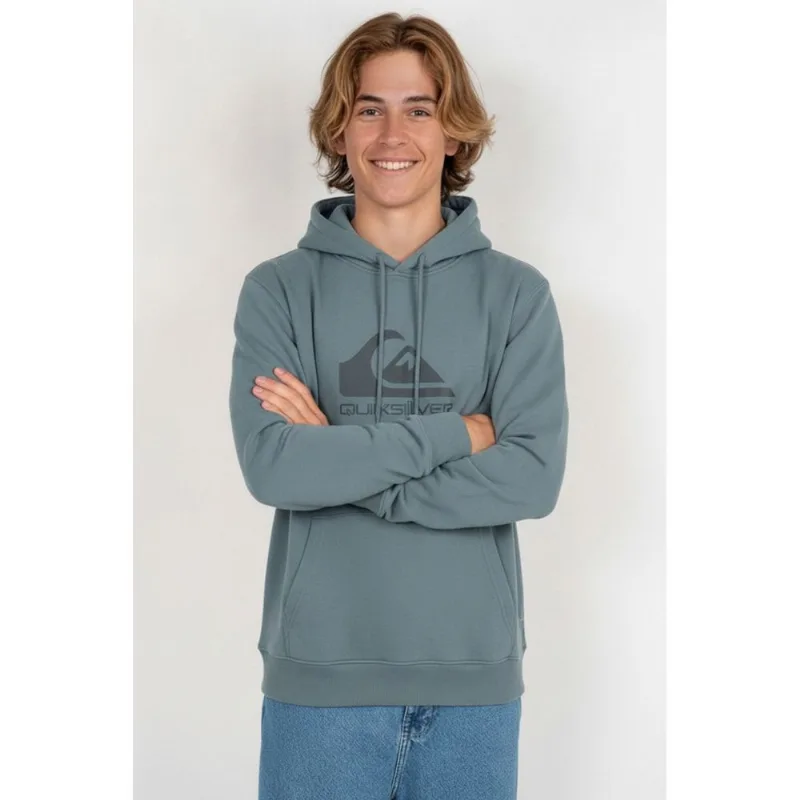 Moletom Quiksilver Fech Full Logo Tonal Tn Azul Claro 16