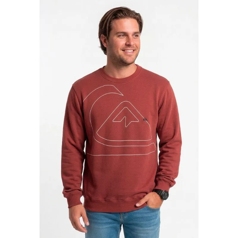 Moletom Quiksilver Care Big New Tour Ps Vinho G1