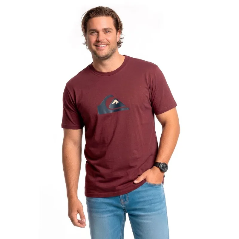 Camiseta Quiksilver M/c Comp Logo Ps Vinho-Vinho-G1