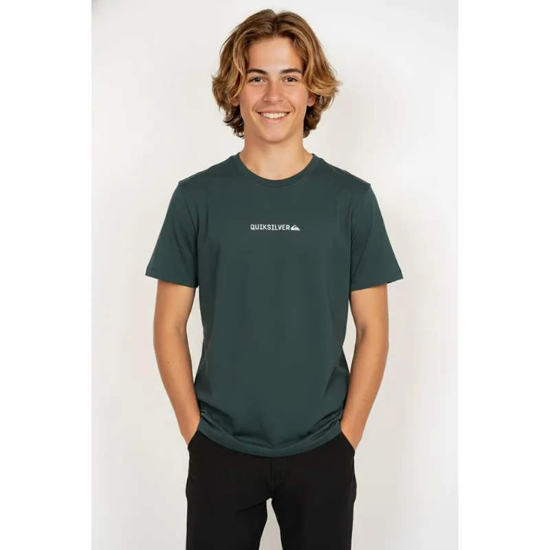Camiseta Quiksilver M/C Clicker Tn Verde Escuro 12