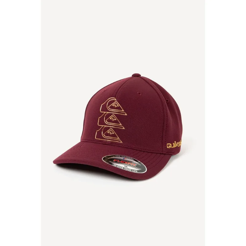 Boné Quiksilver Chrome Three Logo Vinho Bone Quiksilver Chrome Three Logo Vinho-M