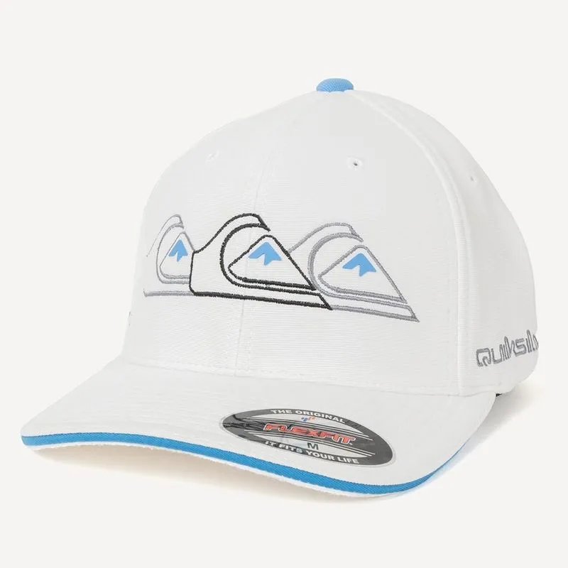 Boné Quiksilver Aba Curva Emb Three Logo WT26 Branco M / branco