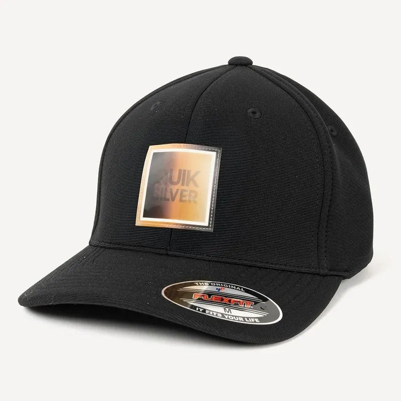 Boné Quiksilver Aba Curva Hologram Square Logo WT26 Preto M / preto