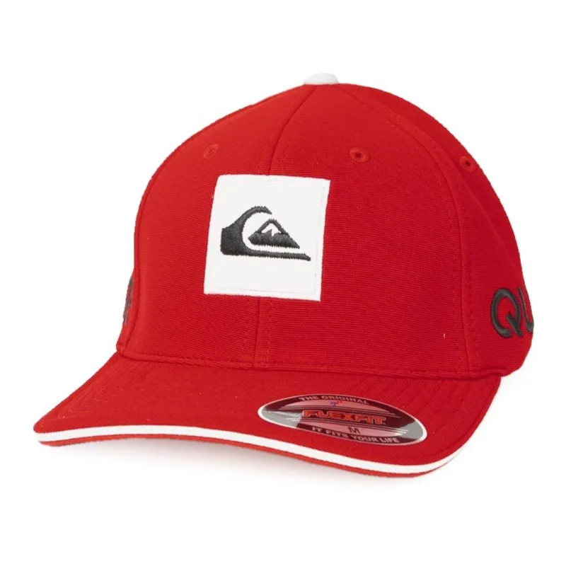 Boné Quiksilver Flexfit Emb Hard Hitter Red