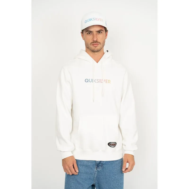 Moletom Quiksilver Fech Gradient Type Antique Branco - M