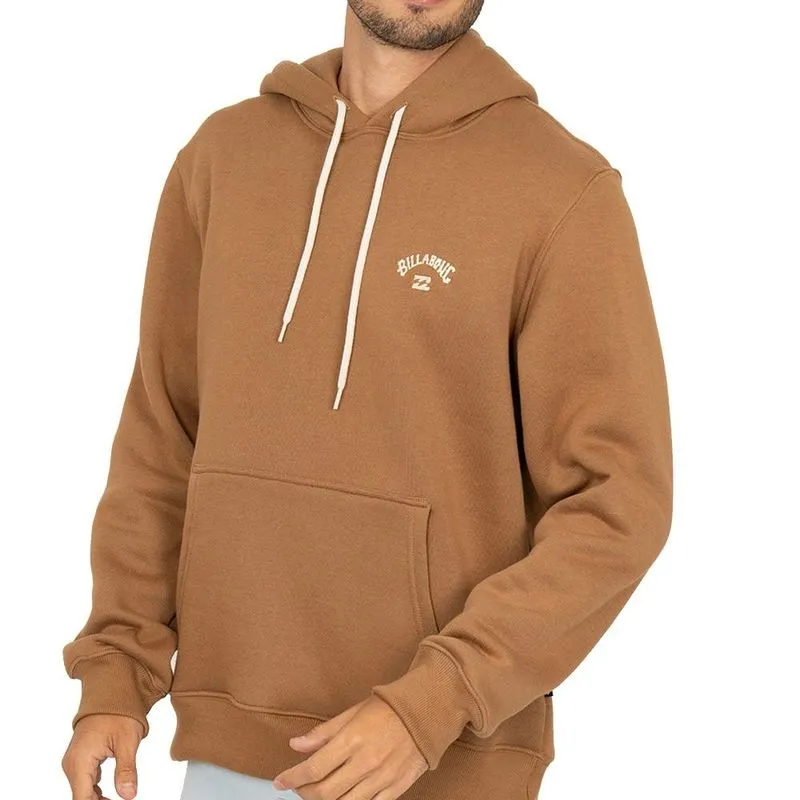 Moletom Billabong Canguru Small Arch WT25 Masculino Marrom P / marrom