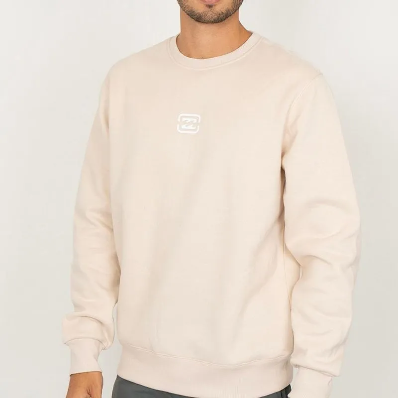Moletom Billabong Careca Bracket Wave WT26 Masculino Areia M / begê