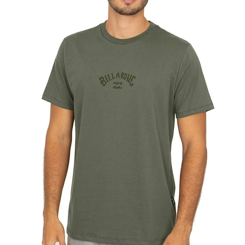Camiseta Billabong Mid Arch I WT26 Masculina Verde Millitar G / verde