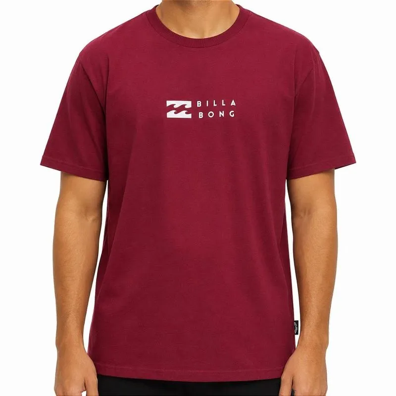 Camiseta Billabong United WT26 Masculina Vinho GG / vermeho