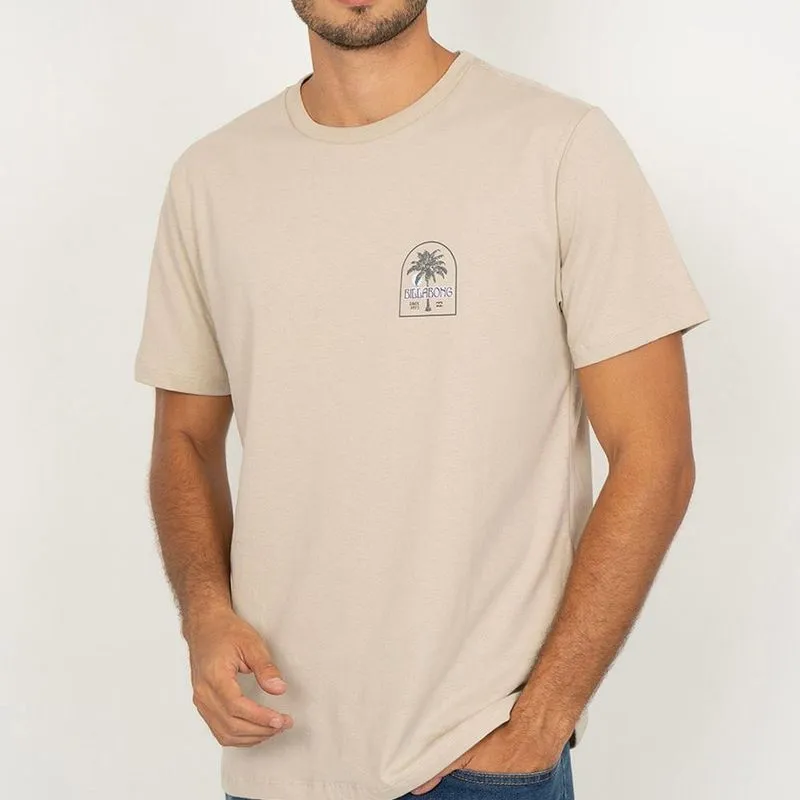 Camiseta Billabong Portal Premium II WT26 Masculina Areia GG / begê