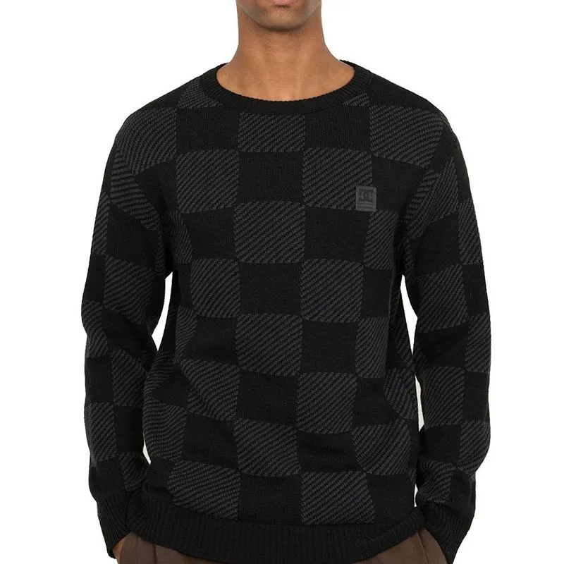 Tricot DC Shoes Plaid WT26 Masculina Preto M / preto