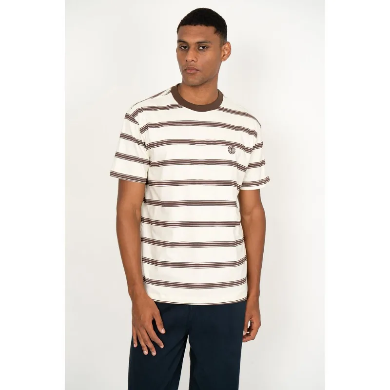 Camiseta Element M/C Stripe Mini Emb Snow White Camiseta Element M/C Stripe Mini Emb Snow Whi-SNOW WHITE-G