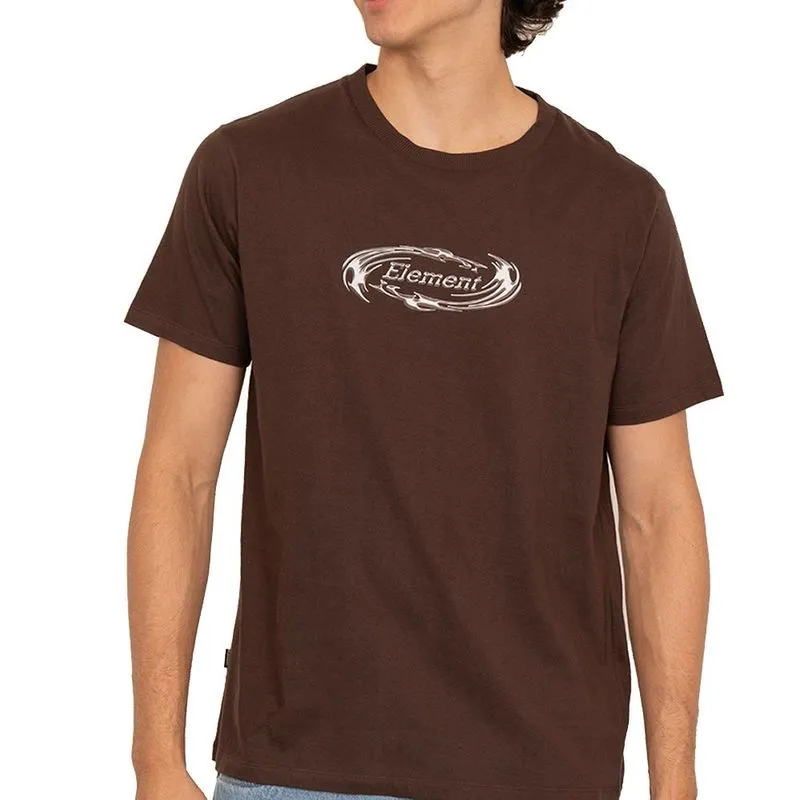 Camiseta Element Liquid Lead SM27 Masculina Marrom Escuro P / marrom