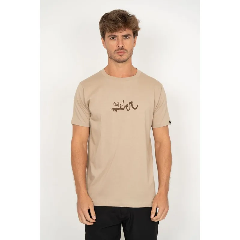 Camiseta Quiksilver M/c Impaired Logo Dna Areia G