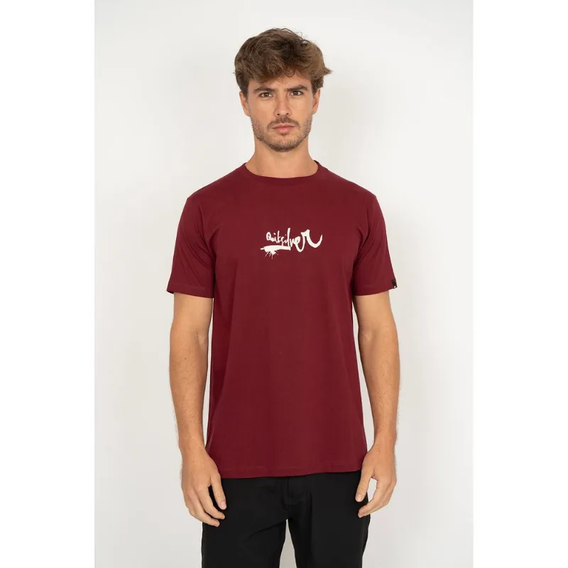 Camiseta Quiksilver M/c Impaired Logo Dna Vinho M
