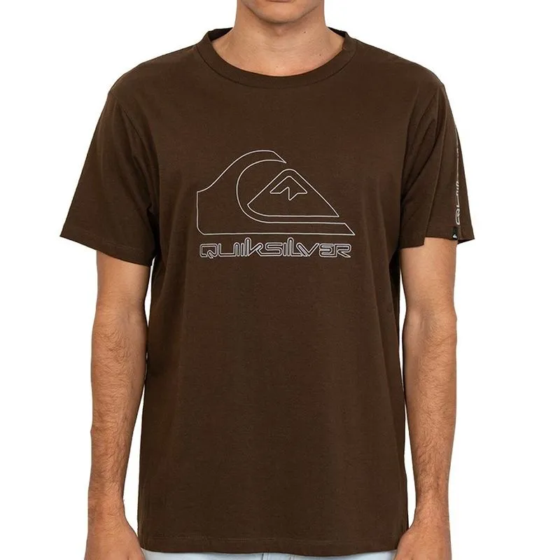 Camiseta Quiksilver New Tour SM27 Masculina Marrom GG / marrom