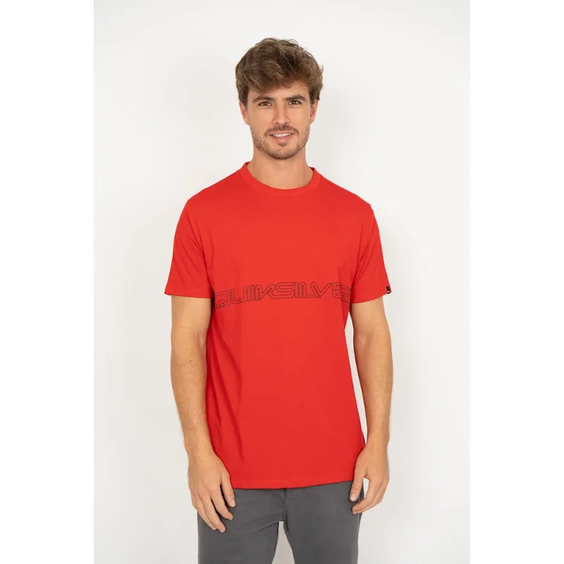 Camiseta Quiksilver M/c Word Block Vermelho Gg