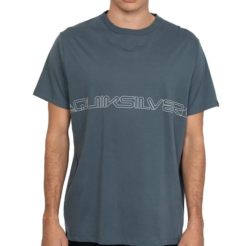 Camiseta Quiksilver Word Block SM27 Masculina Azul Escuro P / azul