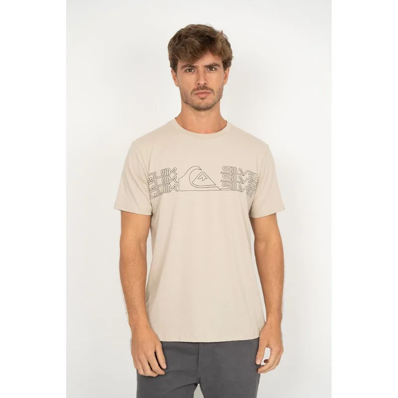 Camiseta Quiksilver M/c Big Block Areia M