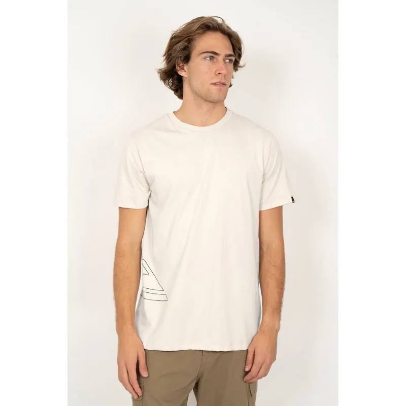 Camiseta Quiksilver M/c Outline Side Logo Snow White Gg