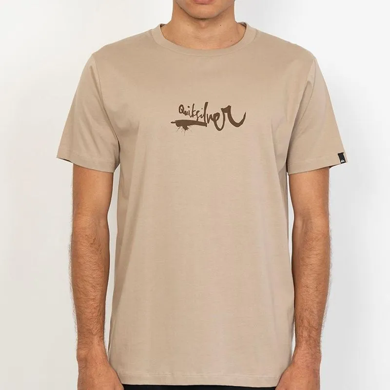 Camiseta Quiksilver Impaired Logo DNA Plus Size SM27 Areia 1G / begê