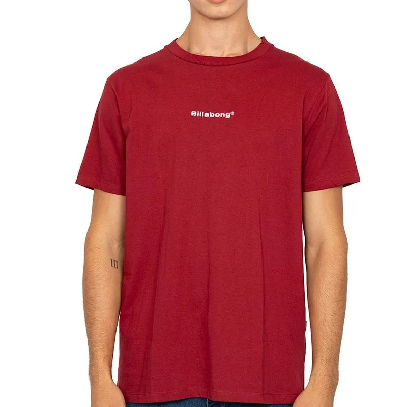 Camiseta Billabong Smity Plus Size SM27 Masculina Vinho 1G / vermeho