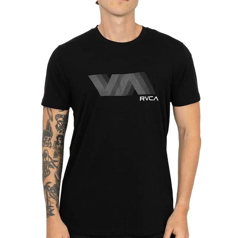 Camiseta RVCA VA Running WT26 Masculina Preto M / preto