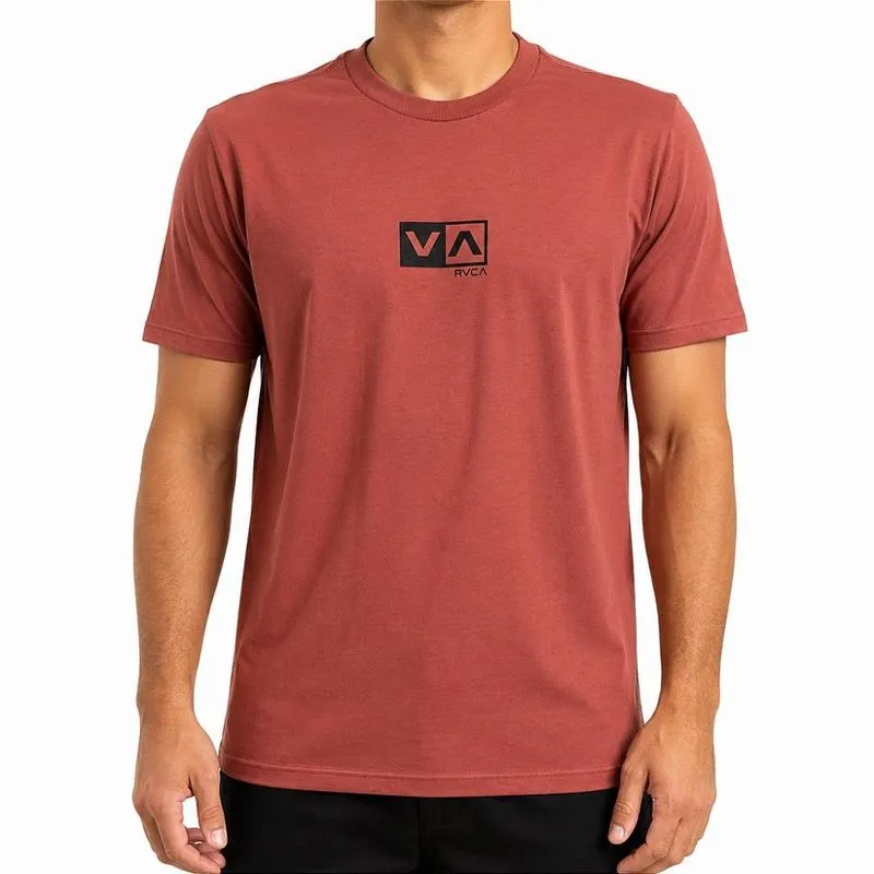Camiseta RVCA Mini Balance Box WT26 Masculina Vermelho M / vermeho
