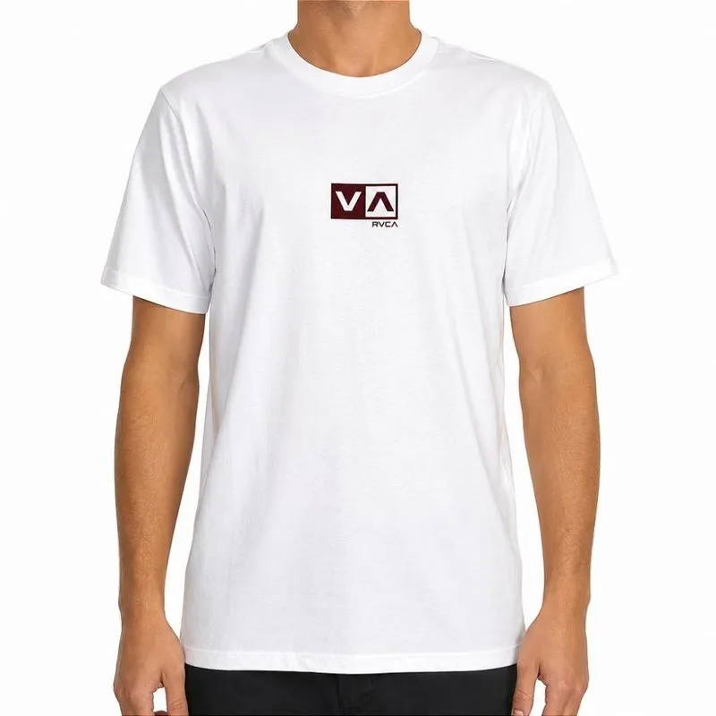 Camiseta RVCA Mini Balance Box WT26 Masculina Snow White GG / begê