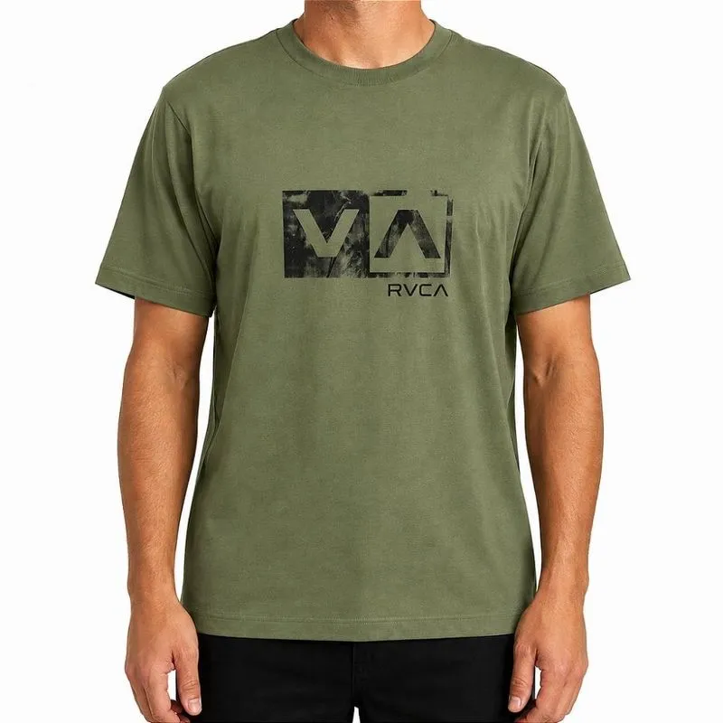 Camiseta RVCA Balance Box SS WT26 Masculina Verde Claro GG / verde