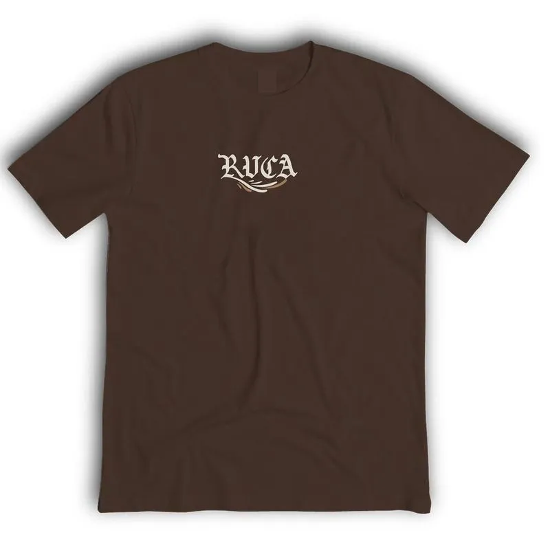 Camiseta RVCA Retract WT26 Masculina Marrom P / marrom