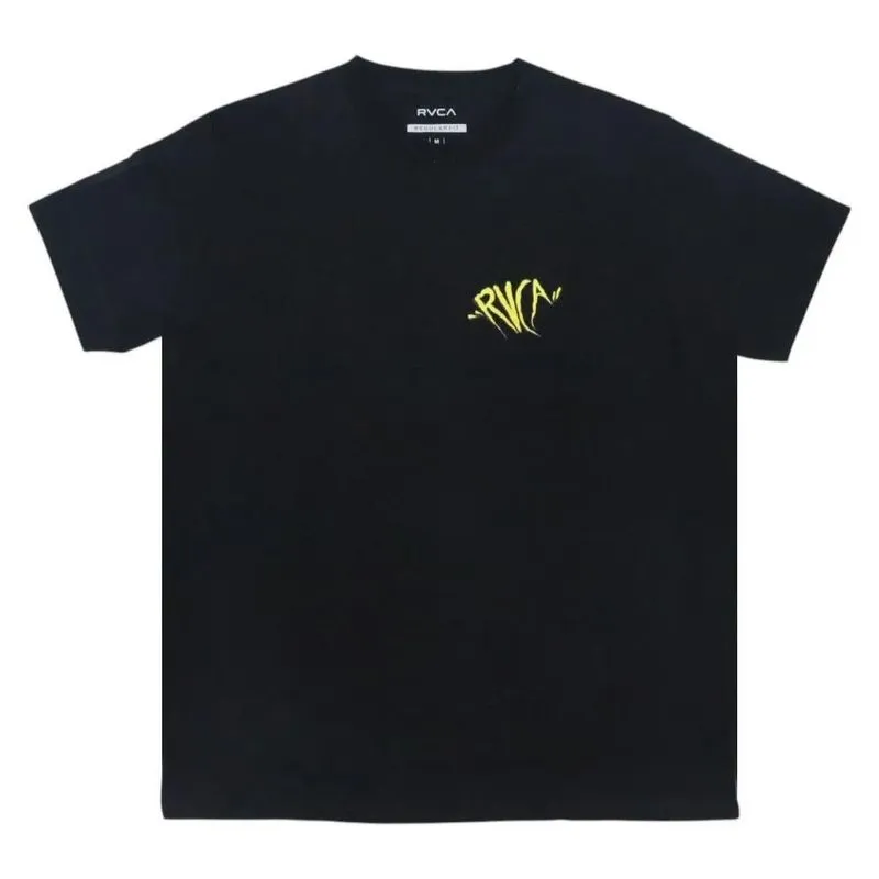 Camiseta RVCA Mushroom Skull WT26 Masculina Preto M / preto