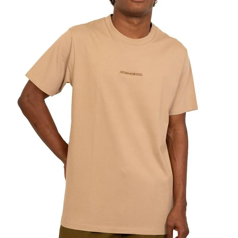 Camiseta DC Shoes Baseline SM27 Masculina Areia GG / begê