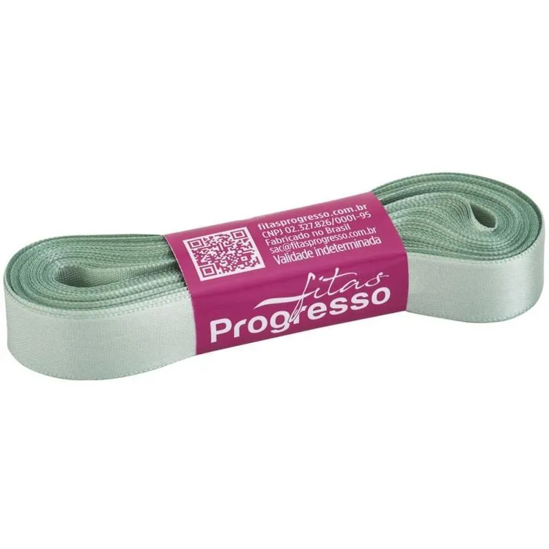 Fita De Cetim 15mm 10m Verde Suave