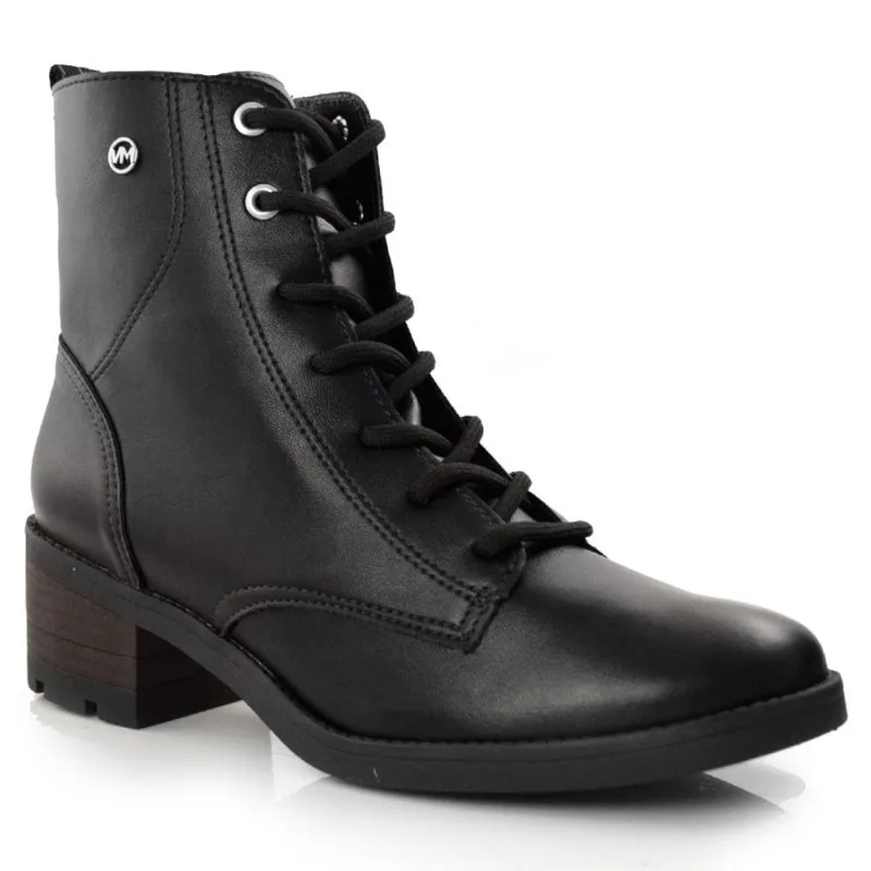 Coturno Feminino com Salto Bloco Via Marte Preto 22-107-01 38