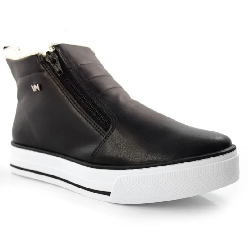 Bota Feminina Via Marte Preto 22-1101-02 38