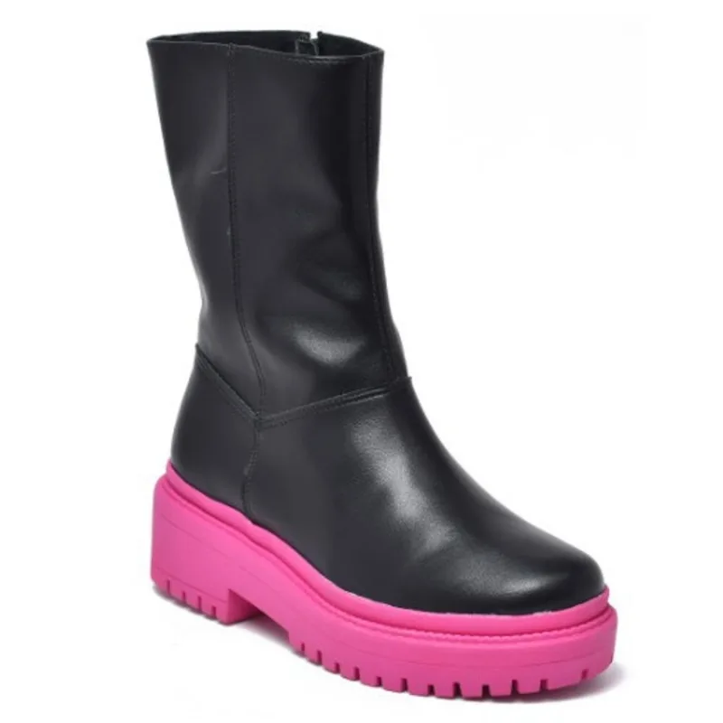 Bota Tratorada Feminina Via Marte Rosa 22-8502-08 34