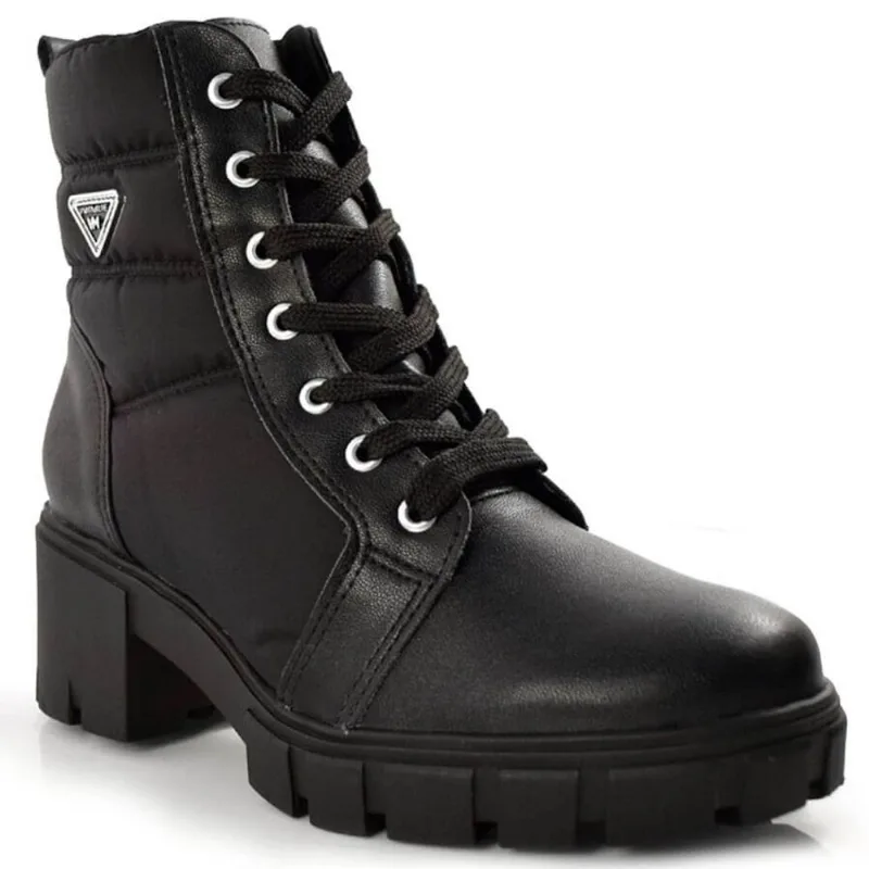 Coturno Feminino de Salto Via Marte Preto 22-1011-01 35