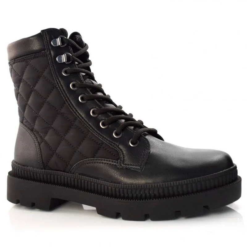 Coturno Tratorado Feminino Via Marte Preto 22-5805-01 39
